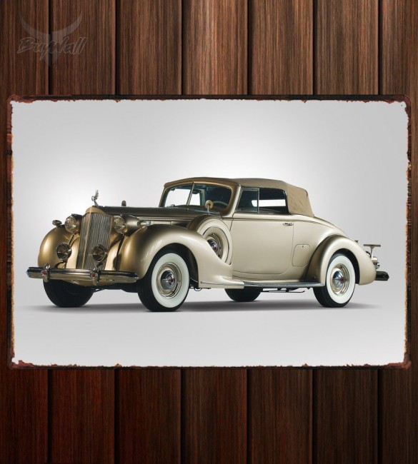 Металлическая табличка Packard Twelve Coupe Roadster 529 Металлическая табличка Packard Twelve Coupe Roadster 529